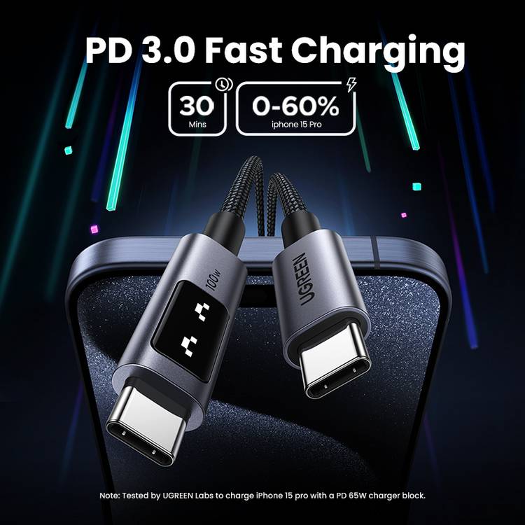 UGREEN 100W USB-C cable 1m - British product