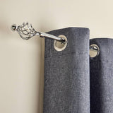 Argos Home chrome extendable curtain pole 165-300cm (British brand)