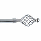 Argos Home chrome extendable curtain pole 165-300cm (British brand)