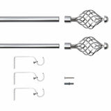 Argos Home chrome extendable curtain pole 165-300cm (British brand)