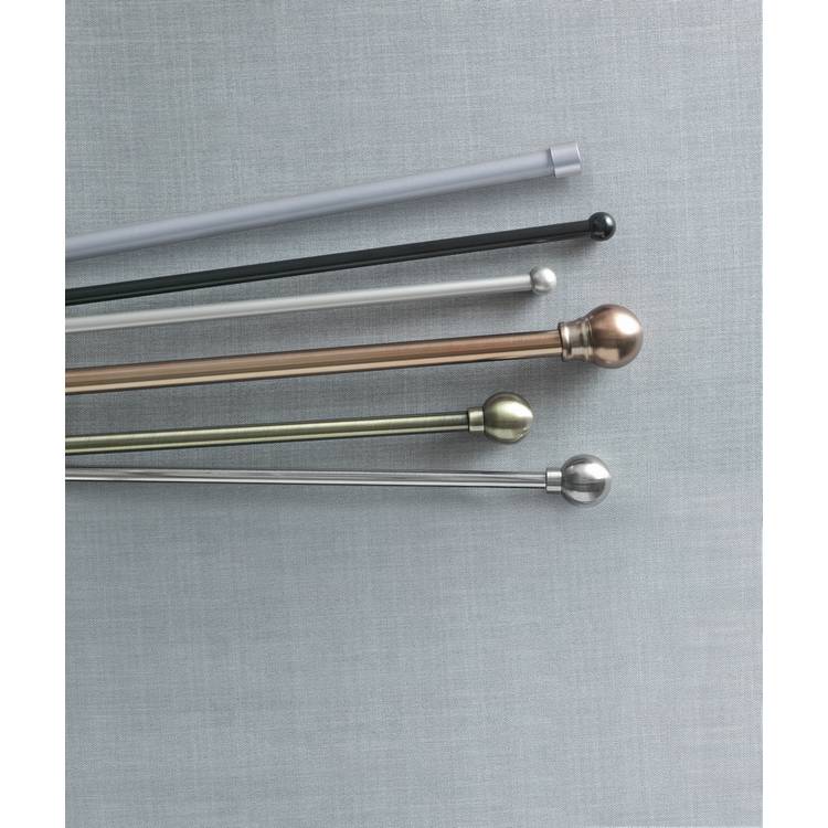Argos Home chrome extendable curtain pole 165-300cm (British brand)