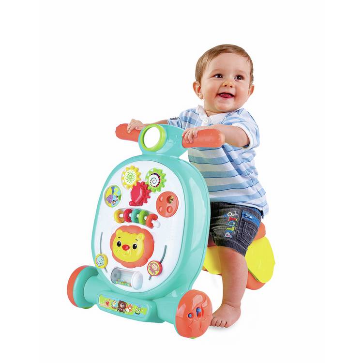 Chad Valley Ride & Learn Baby Walker Teal, UK version