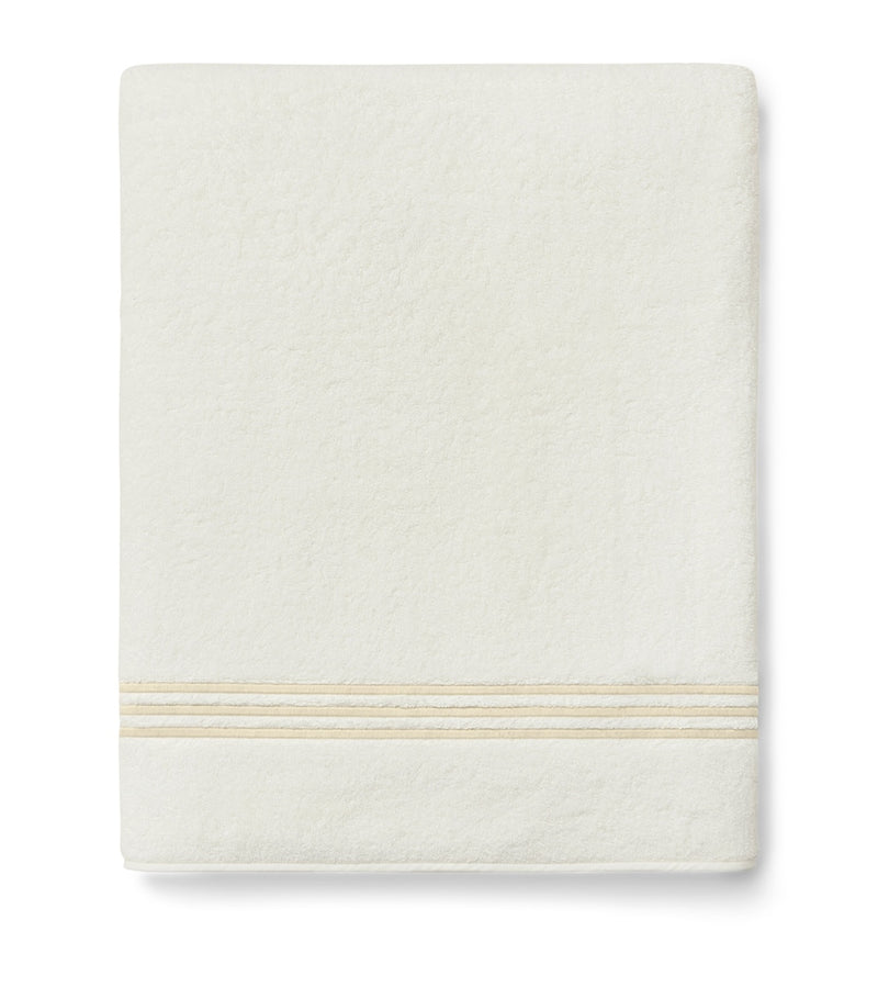 Pratesi Tre Righe bath towel 30cm x 60cm, imported from the UK