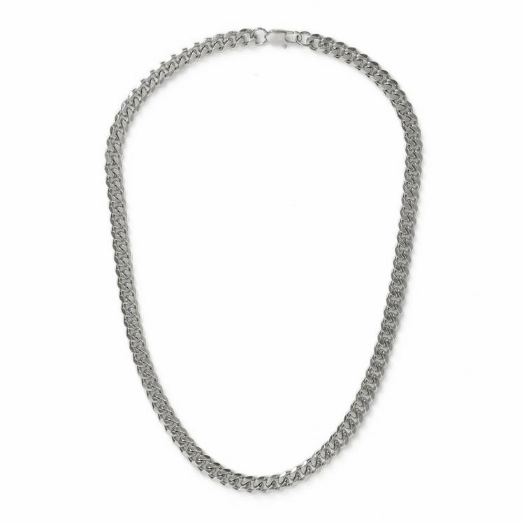 Uncommon Souls silver curb chain necklace (British brand)
