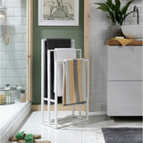 Argos Habitat Freestanding Bamboo Towel Rail - White- Buy online at McGrocer