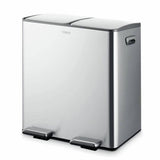 Tower 40L twin compartment steel pedal bin, imported from the UK