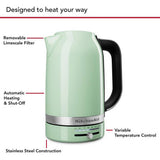 KitchenAid variable temperature kettle pistachio 1.7L, UK version