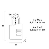 Master Lock TSA travel padlocks set of 2 (British brand)