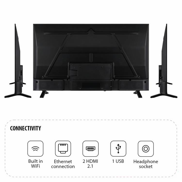 Toshiba 50-inch 4K Smart TV with Dolby Vision Freely, UK version