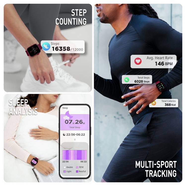 Reflex Active Spectra berry AMOLED smartwatch - British product