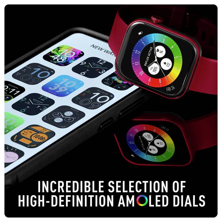 Reflex Active Spectra berry AMOLED smartwatch - British product
