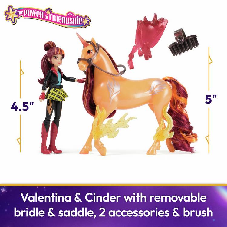 Unicorn Academy Valentina and Cinder doll set, imported from the UK