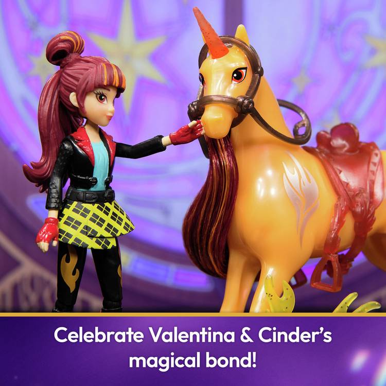 Unicorn Academy Valentina and Cinder doll set, imported from the UK