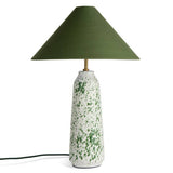 Habitat ceramic table lamp green and white H57.8cm (British brand)