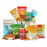 Spicers Of Hythe craft beer hamper with snacks, UK version