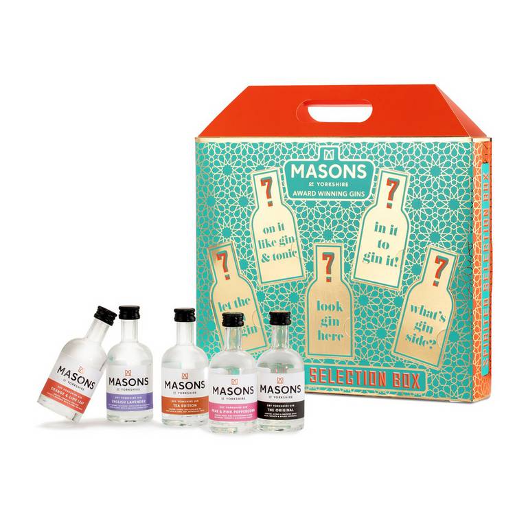 Spicers Of Hythe gin selection gift box 5 x 5cl - British product