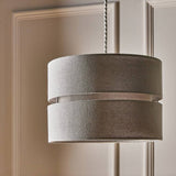 Argos Home two tier grey fabric lampshade 30cm, UK version