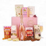Spicers Of Hythe luxury rose prosecco hamper gift box, imported from the UK