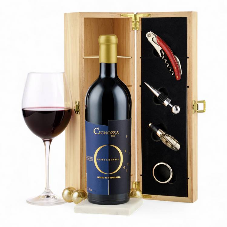Spicers Of Hythe Super Tuscan Wine Gift Box 75cl - British product