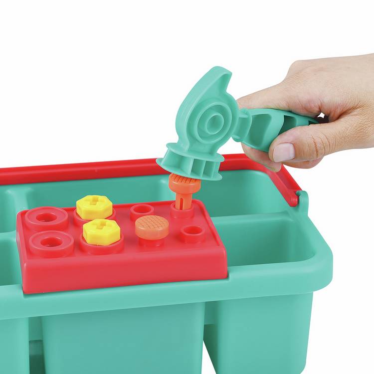 Chad Valley toy toolbox set with 23 pieces - British product