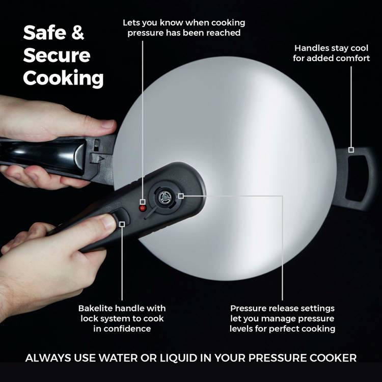 Tower stainless steel pressure cooker 6 litre - British product
