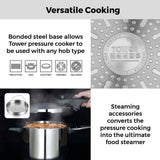 Tower stainless steel pressure cooker 6 litre - British product