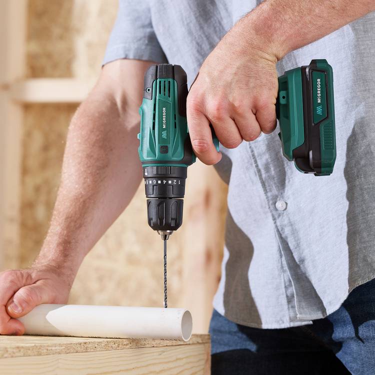 McGregor cordless combi drill 18V 2Ah, imported from the UK