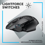Logitech G502 X LIGHTSPEED wireless gaming mouse Black - British product