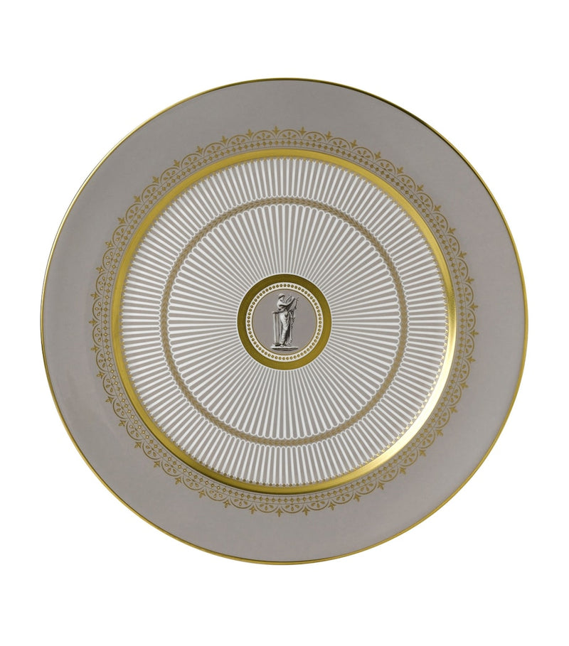 Wedgwood Anthemion Grey fine bone china plate 30.5cm (British brand)