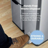 Tower three compartment recycling bin 60L, UK version