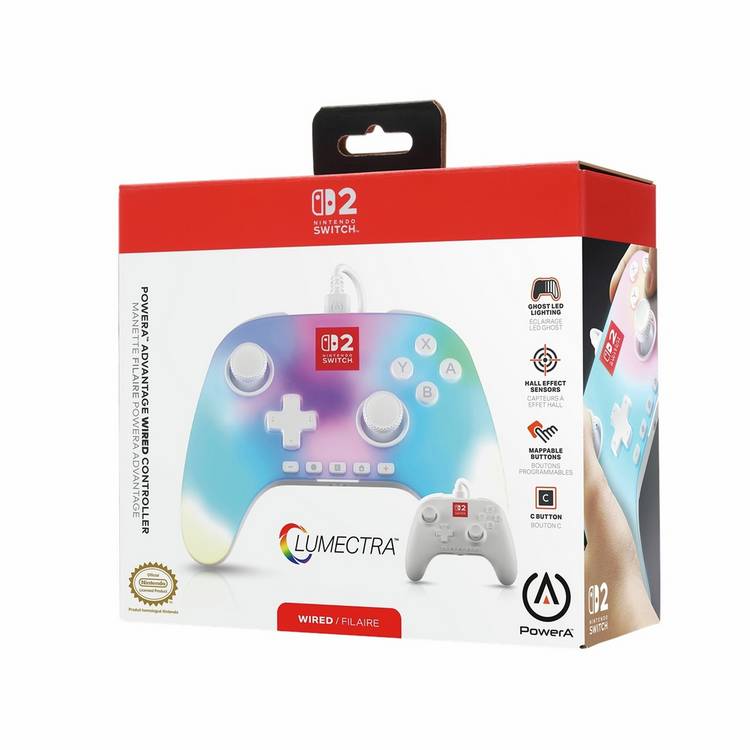 PowerA Switch 2 Wired Controller Lumectra White, UK version