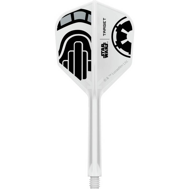 Star Wars Stormtrooper K-Flex dart flights and shafts, imported from the UK