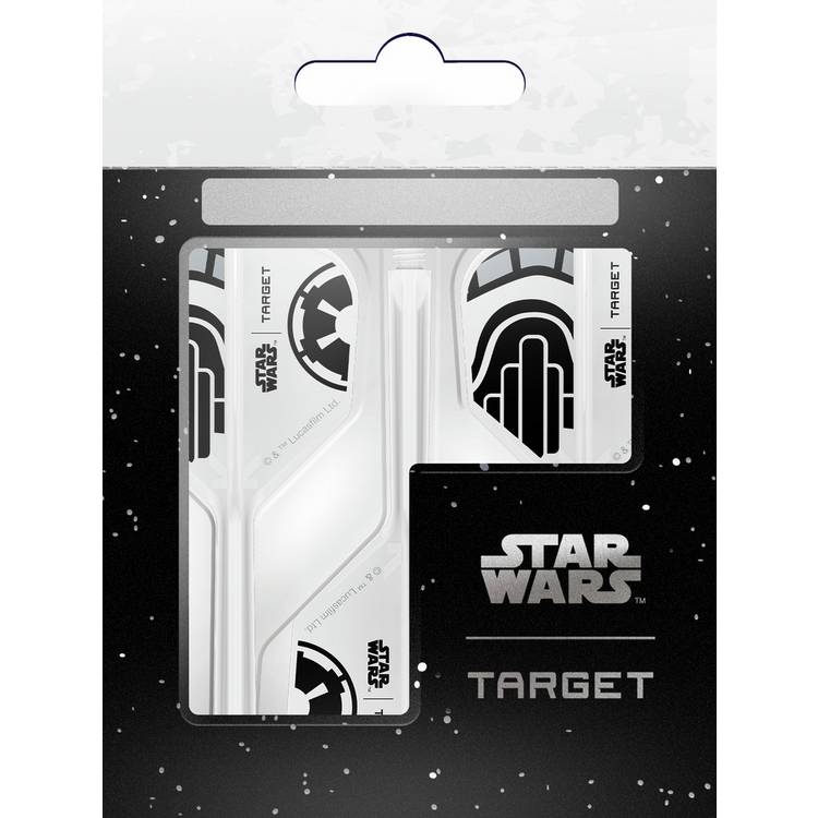 Star Wars Stormtrooper K-Flex dart flights and shafts, imported from the UK