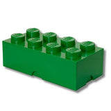 LEGO Storage Brick 8 Knobs green storage box, UK version