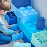 LEGO Storage Brick 8 Knobs green storage box, UK version