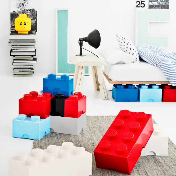 LEGO Storage Brick 8 Knobs green storage box, UK version