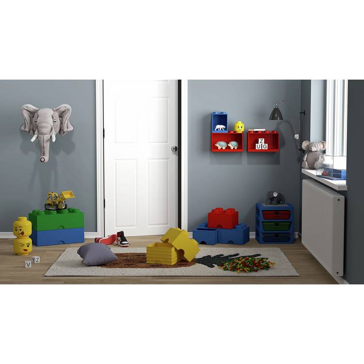 LEGO Storage Brick 8 Knobs green storage box, UK version