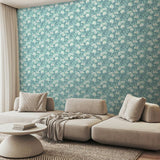 Argos Hoopla Walls Chunky Flower Denim Wallpaper 50cm x 10m Roll- Buy online at McGrocer