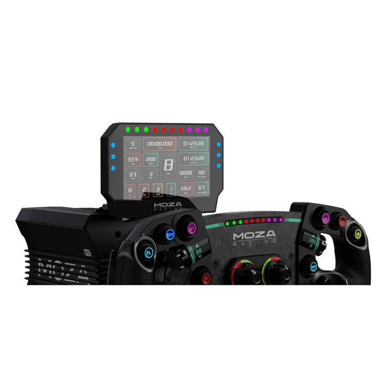 MOZA CM2 digital dashboard with 5-inch touchscreen, UK version