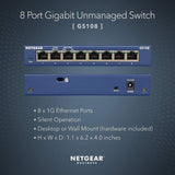Netgear GS108UK 8-port gigabit network switch (British brand)