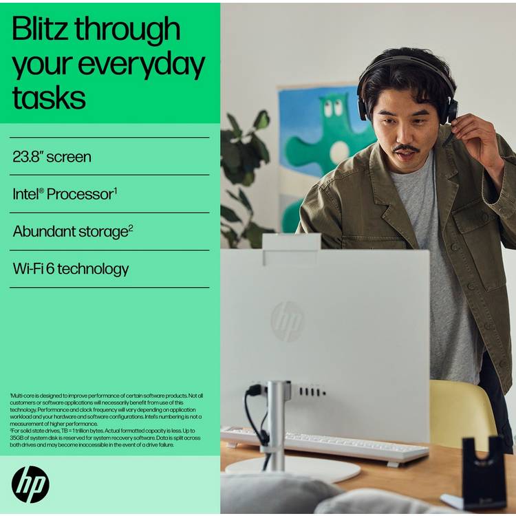 HP All-in-One Desktop 23.8 inch Intel Core i5, UK version
