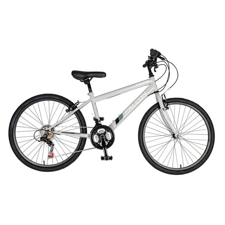 Falcon Cyclone 24 inch kids hybrid bike light grey, imported from the UK