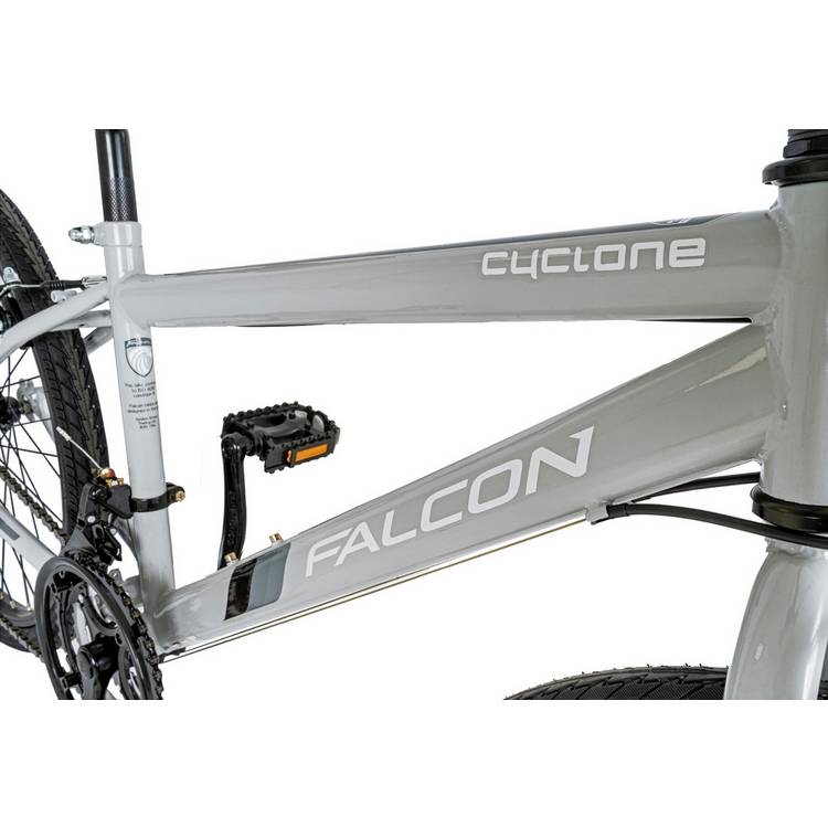 Falcon Cyclone 24 inch kids hybrid bike light grey, imported from the UK