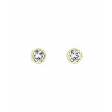 Ted Baker crystal stud earrings gold tone European crystal (British brand)