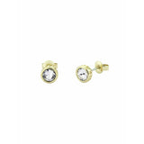 Ted Baker crystal stud earrings gold tone European crystal (British brand)