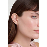 Ted Baker crystal stud earrings gold tone European crystal (British brand)