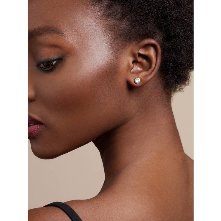 Ted Baker crystal stud earrings gold tone European crystal (British brand)