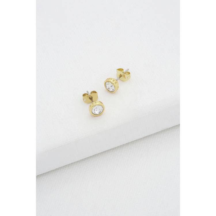 Ted Baker crystal stud earrings gold tone European crystal (British brand)