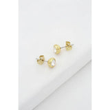Ted Baker crystal stud earrings gold tone European crystal (British brand)