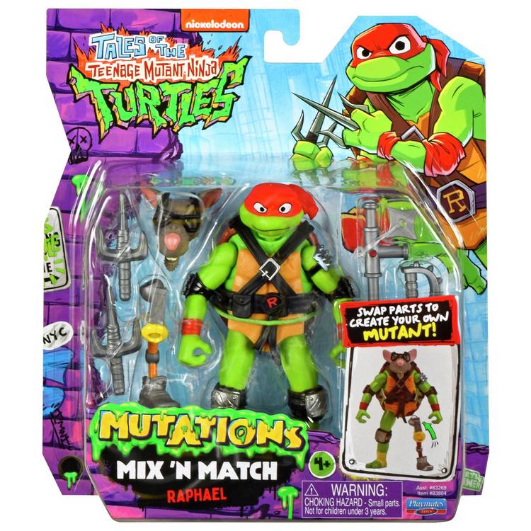 Teenage Mutant Ninja Turtles Raphael Mixmatch figure 4.5 inches, UK version